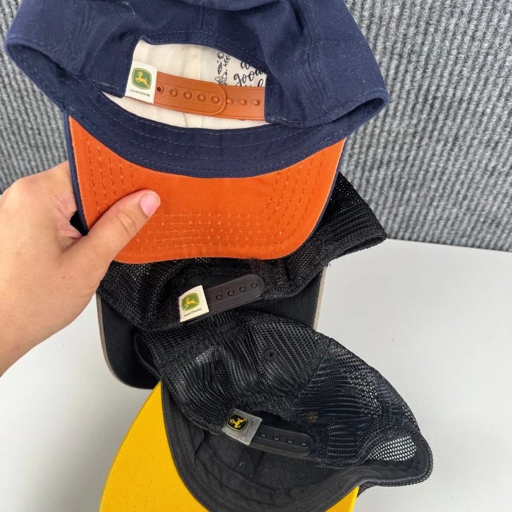 John Deere Toddler Trucker Hat Bundle Tractor Excavator Young Buck 3 Pack WPB18Q